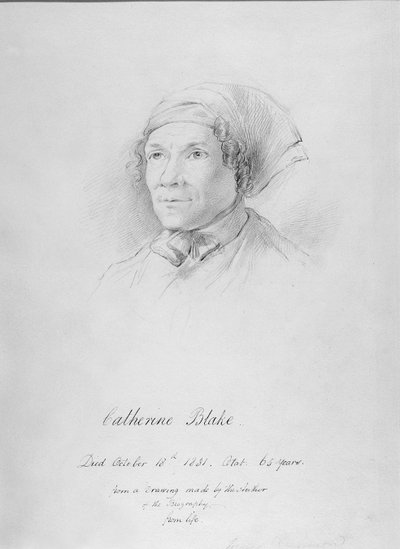 Ritratto di Catherine Blake (1762-1831) dopo un disegno di Frederick Tatham, c.1830 da George Richmond